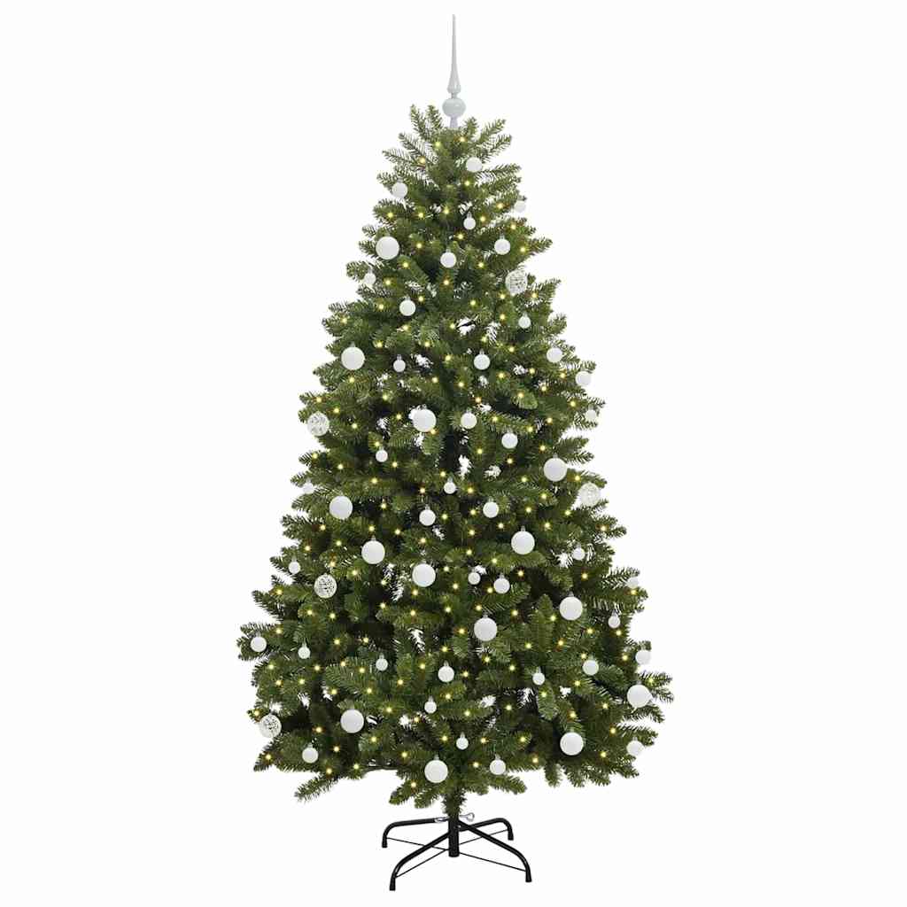 Artificial Christmas Tree Green 180 cm PVC and Metal