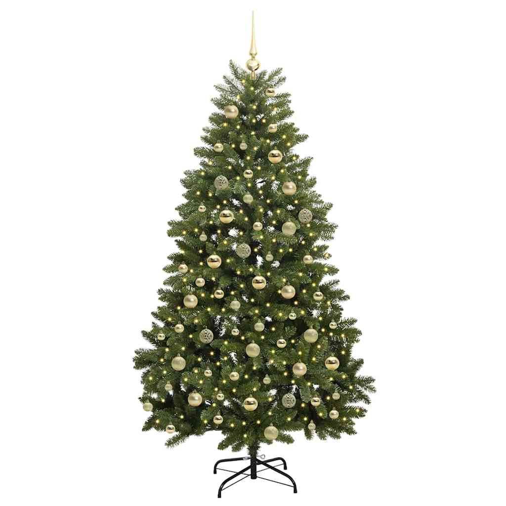 Artificial Christmas Tree Green 180 cm PVC and Metal