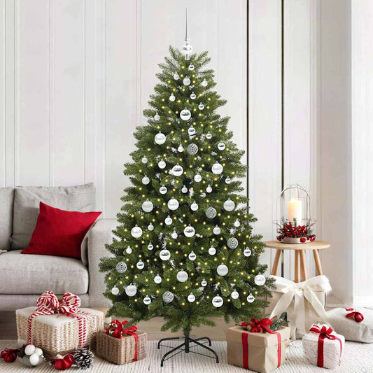 Artificial Christmas Tree Green 180 cm PVC and Metal