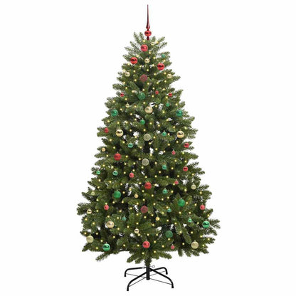 Artificial Christmas Tree Green 180 cm PVC and Metal
