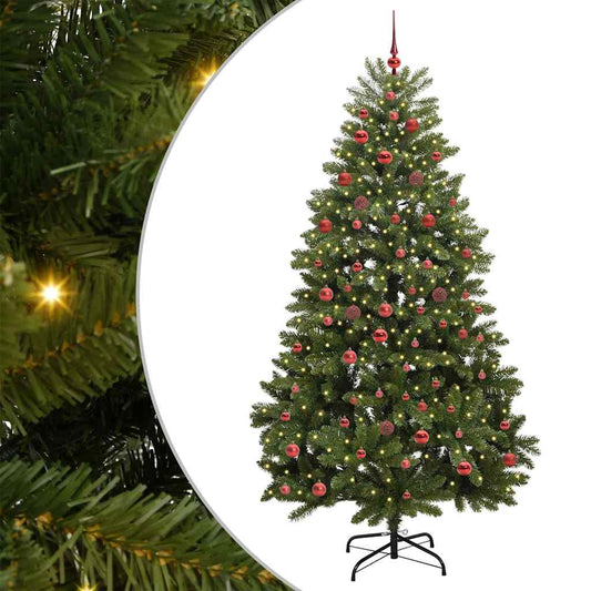 Artificial Christmas Tree Green 210 cm PVC and Metal