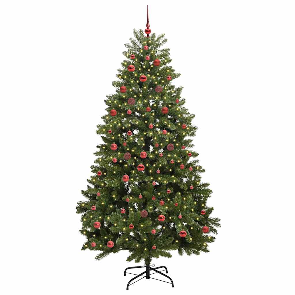 Artificial Christmas Tree Green 210 cm PVC and Metal
