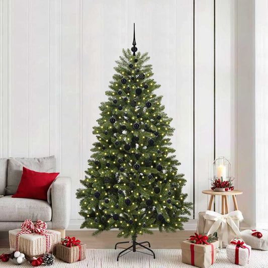 Artificial Christmas Tree Green 210 cm PVC and Metal