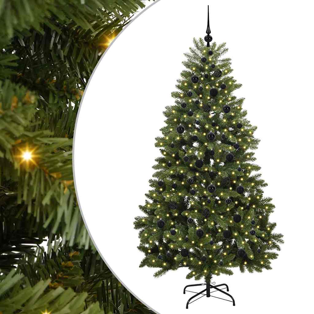 Artificial Christmas Tree Green 210 cm PVC and Metal