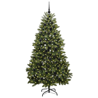 Artificial Christmas Tree Green 210 cm PVC and Metal