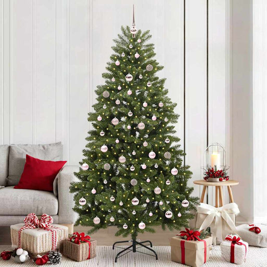 Artificial Christmas Tree Green 210 cm PVC and Metal