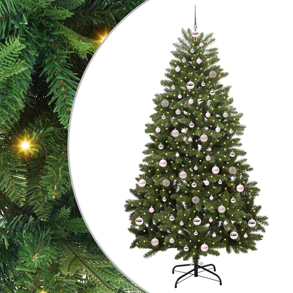 Artificial Christmas Tree Green 210 cm PVC and Metal