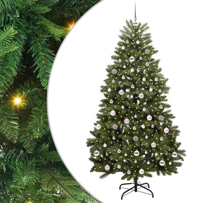 Artificial Christmas Tree Green 210 cm PVC and Metal