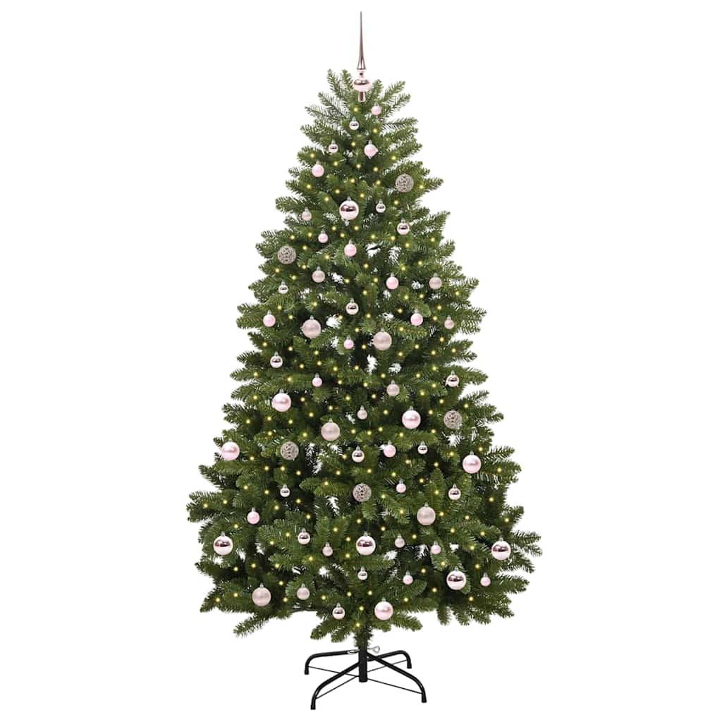 Artificial Christmas Tree Green 210 cm PVC and Metal