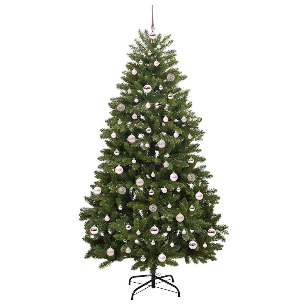 Artificial Christmas Tree Green 210 cm PVC and Metal
