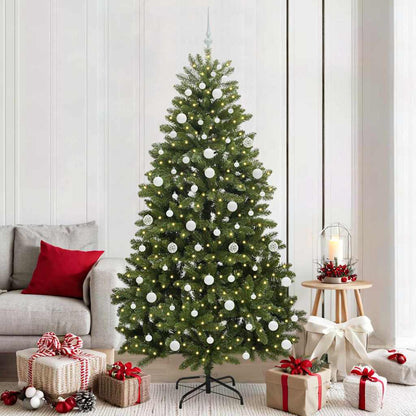 Artificial Christmas Tree Green 210 cm PVC and Metal