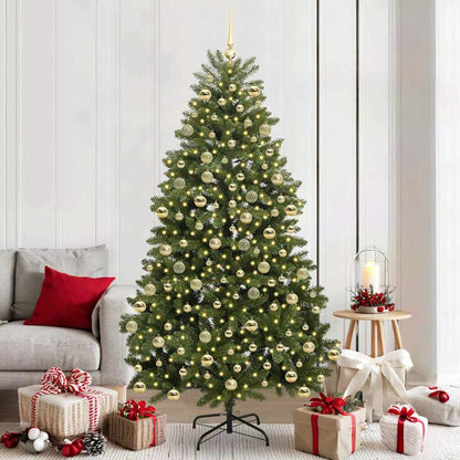 Artificial Christmas Tree Green 210 cm PVC and Metal