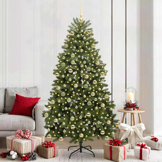 Artificial Christmas Tree Green 210 cm PVC and Metal