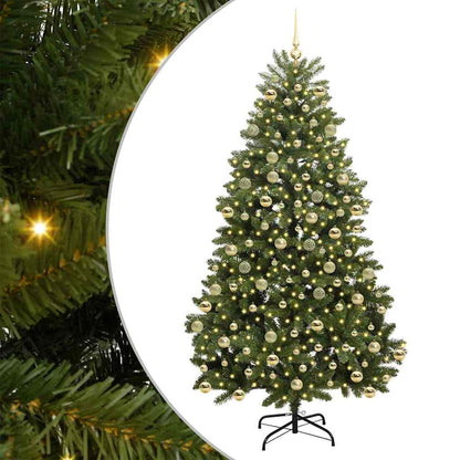 Artificial Christmas Tree Green 210 cm PVC and Metal