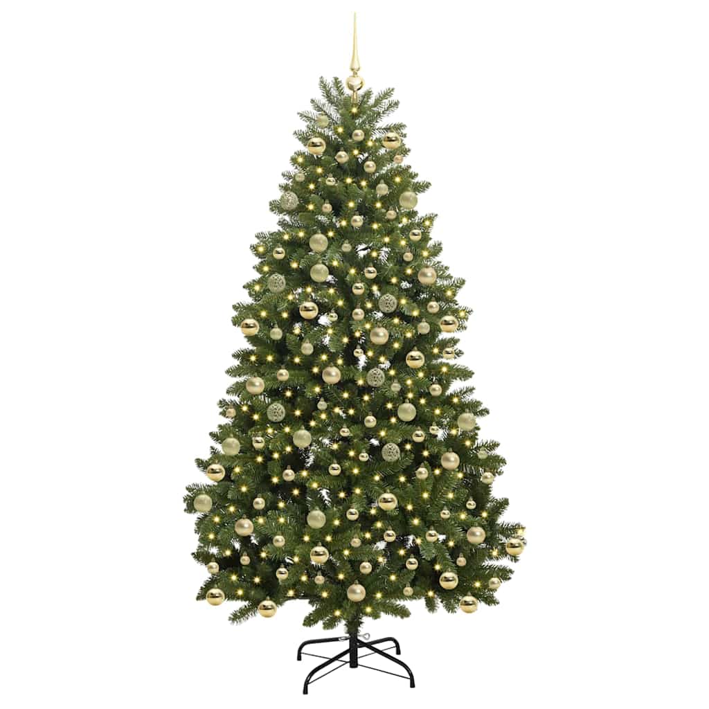 Artificial Christmas Tree Green 210 cm PVC and Metal