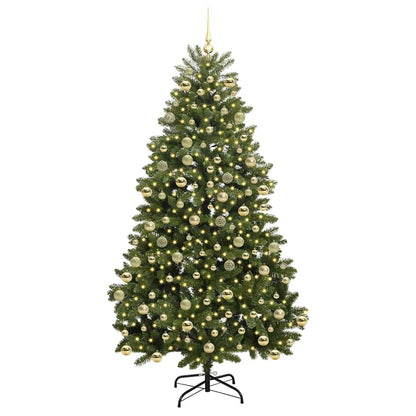 Artificial Christmas Tree Green 210 cm PVC and Metal