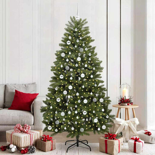 Artificial Christmas Tree Green 210 cm PVC and Metal