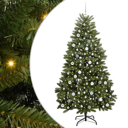 Artificial Christmas Tree Green 210 cm PVC and Metal
