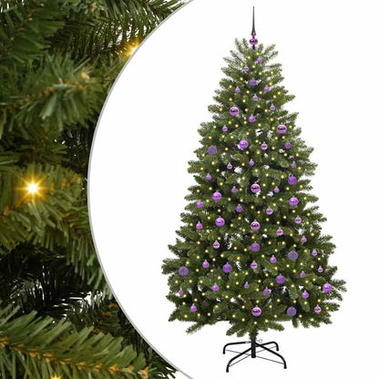 Artificial Christmas Tree Green 210 cm PVC and Metal