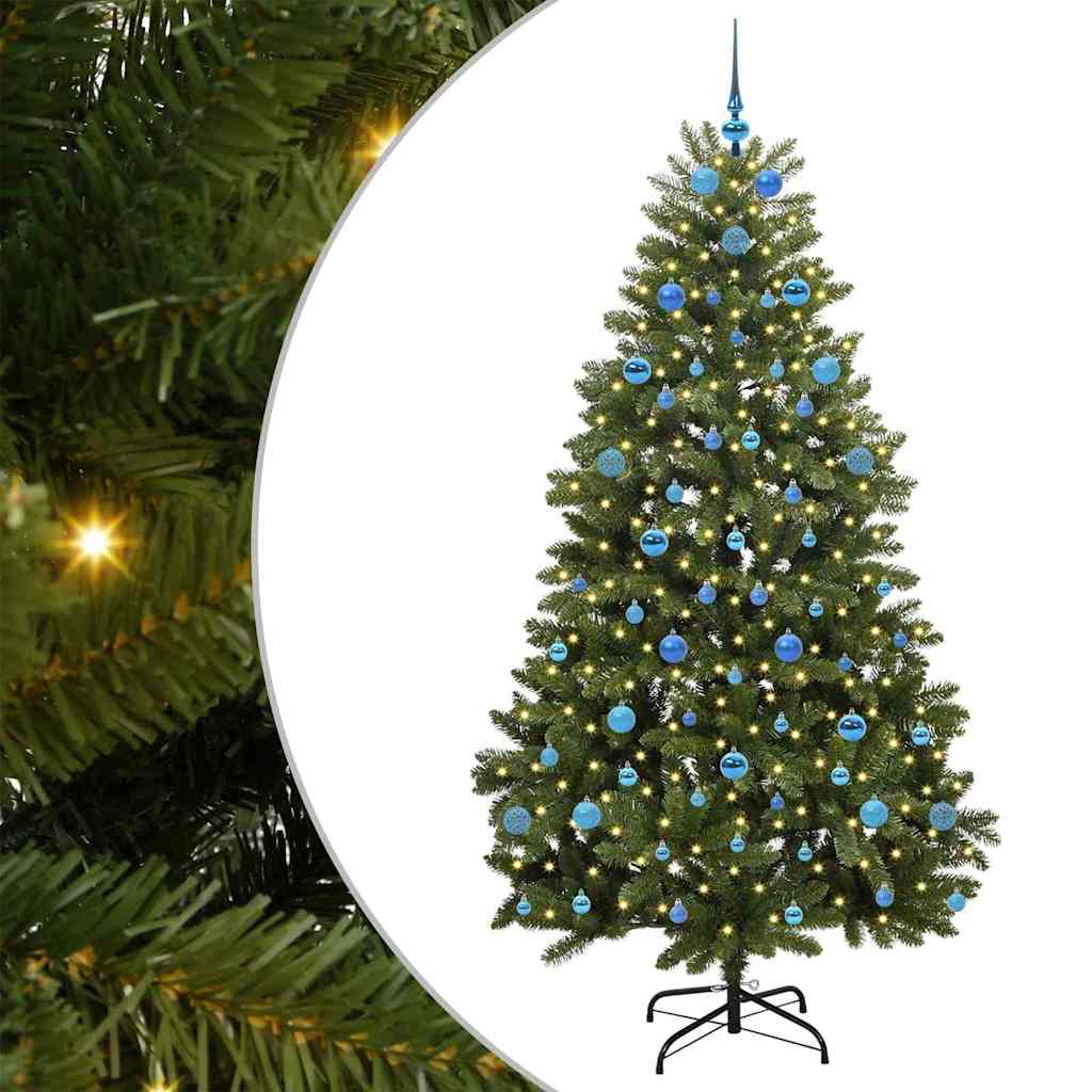 Artificial Christmas Tree Green 210 cm PVC and Metal