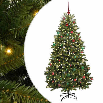 Artificial Christmas Tree Green 210 cm PVC and Metal