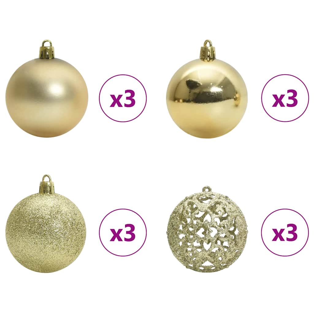 Artificial Christmas Tree Green 210 cm PVC and Metal