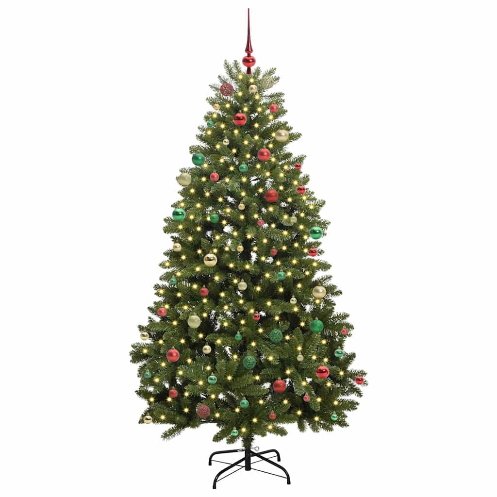 Artificial Christmas Tree Green 210 cm PVC and Metal