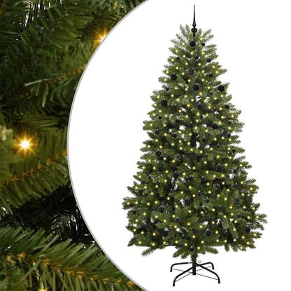 Artificial Christmas Tree Green 240 cm PVC and Metal