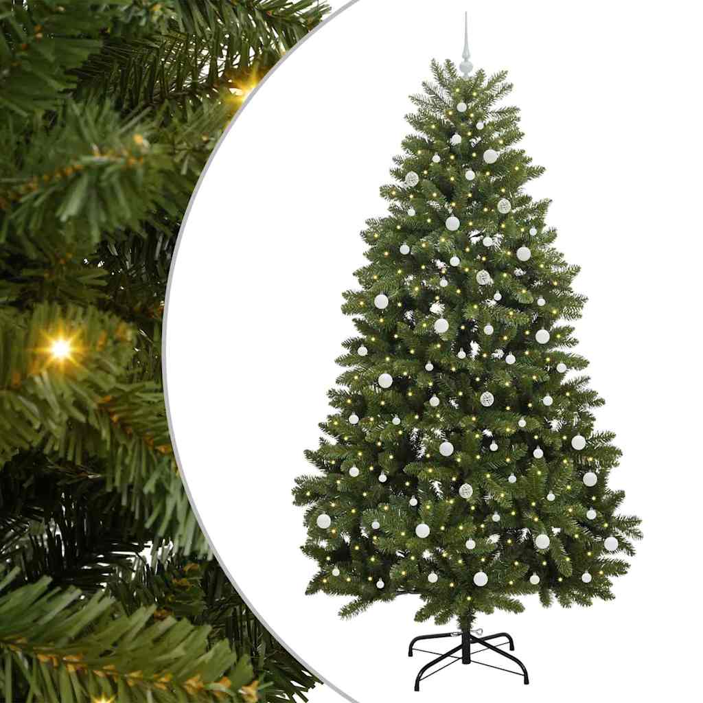 Artificial Christmas Tree Green 240 cm PVC and Metal