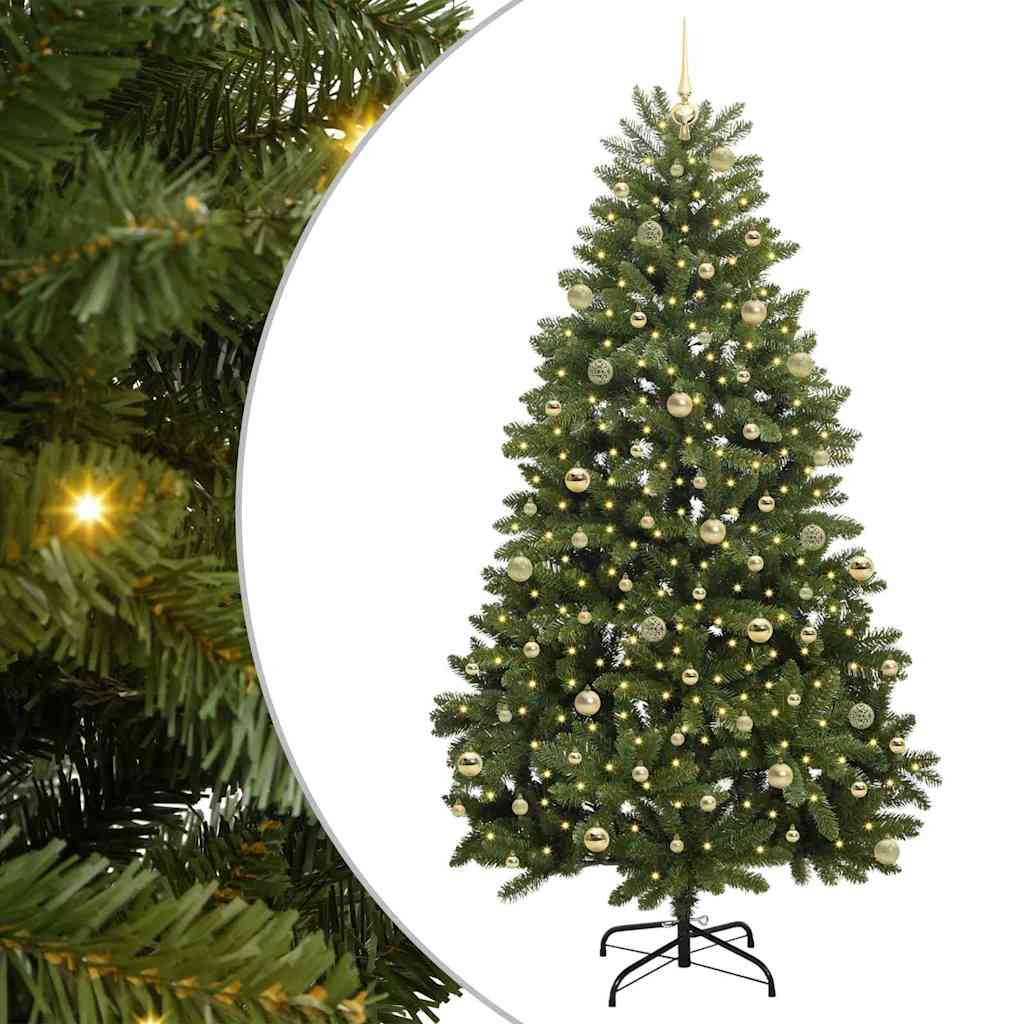 Artificial Christmas Tree Green 240 cm PVC and Metal