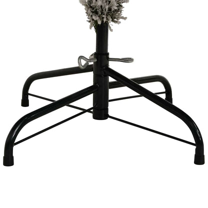 Artificial Christmas Tree Green and White 240 cm PVC and Metal