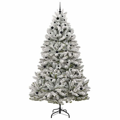 Artificial Christmas Tree Green and White 270 cm PVC and Metal