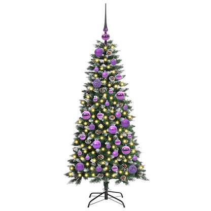Artificial Christmas Tree with 150 LEDs Green 55 x 55 x 120 cm
