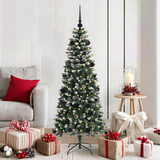 Artificial Christmas Tree with 150 LEDs with Stand Green 150 cm
