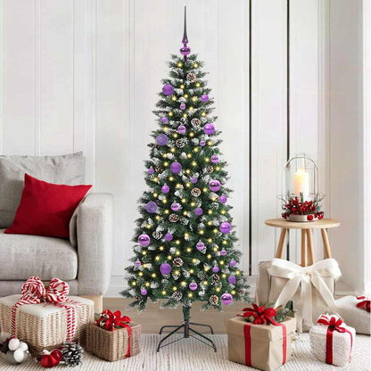 Artificial Christmas Tree with 150 LEDs Green 66 x 66 x 150 cm