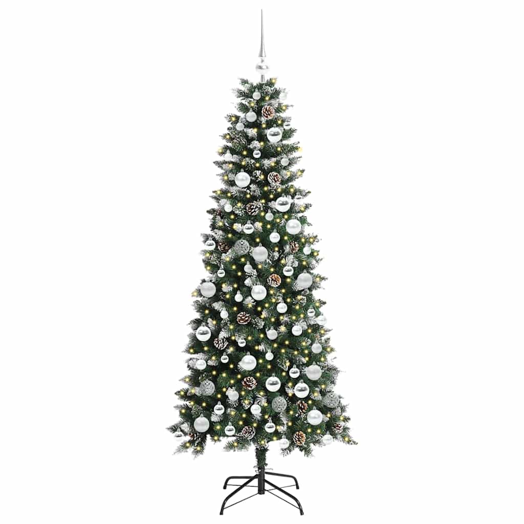 Artificial Christmas Tree with 300 LEDs Green 76 x 76 x 180 cm
