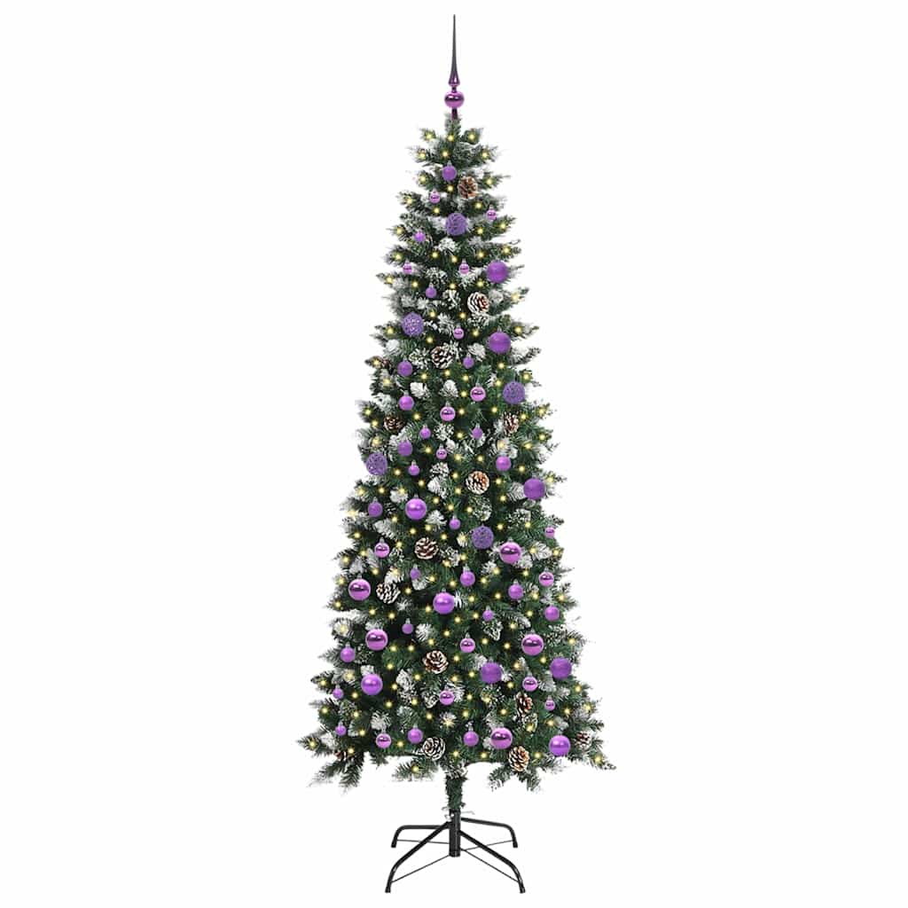 Artificial Christmas Tree with 300 LEDs Green 86 x 86 x 210 cm