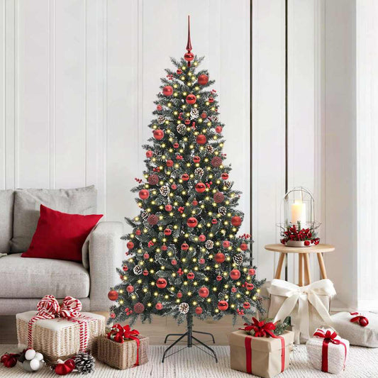 Artificial Christmas Tree with 300 LEDs Green 99 x 99 x 180 cm