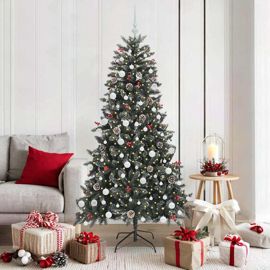 Artificial Christmas Tree with 300 LEDs Green 99 x 99 x 180 cm