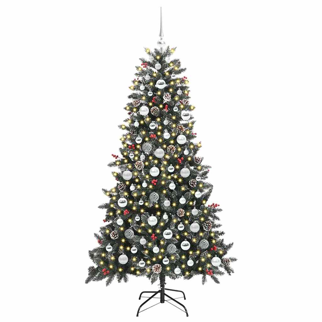 Artificial Christmas Tree with 300 LEDs Green 99 x 99 x 180 cm