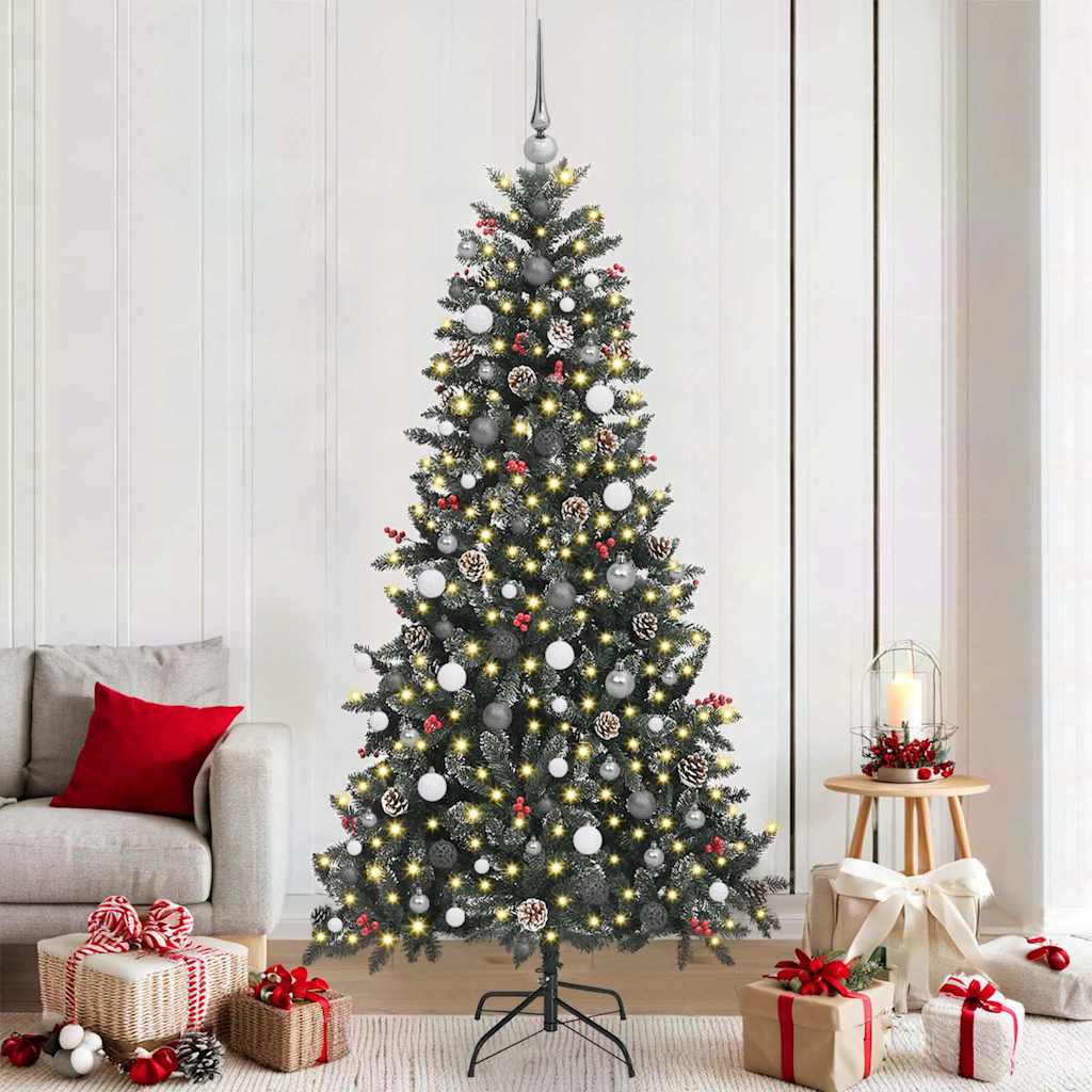 Artificial Christmas Tree with Stand Green 114 x 114 x 210 cm