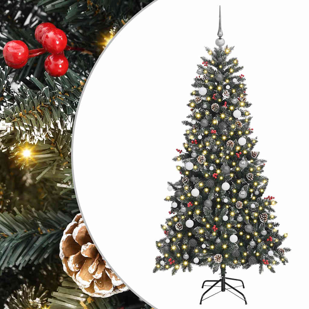 Artificial Christmas Tree with Stand Green 114 x 114 x 210 cm