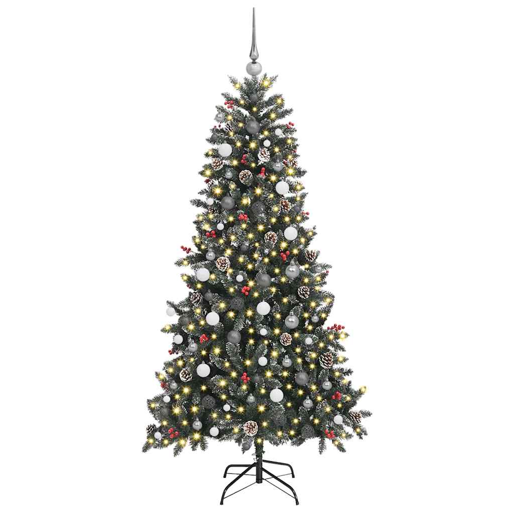 Artificial Christmas Tree with Stand Green 114 x 114 x 210 cm