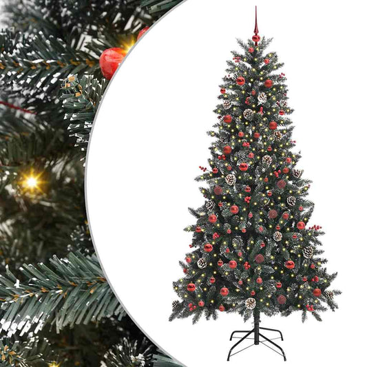Artificial Christmas Tree with Stand Green 114 x 114 x 210 cm