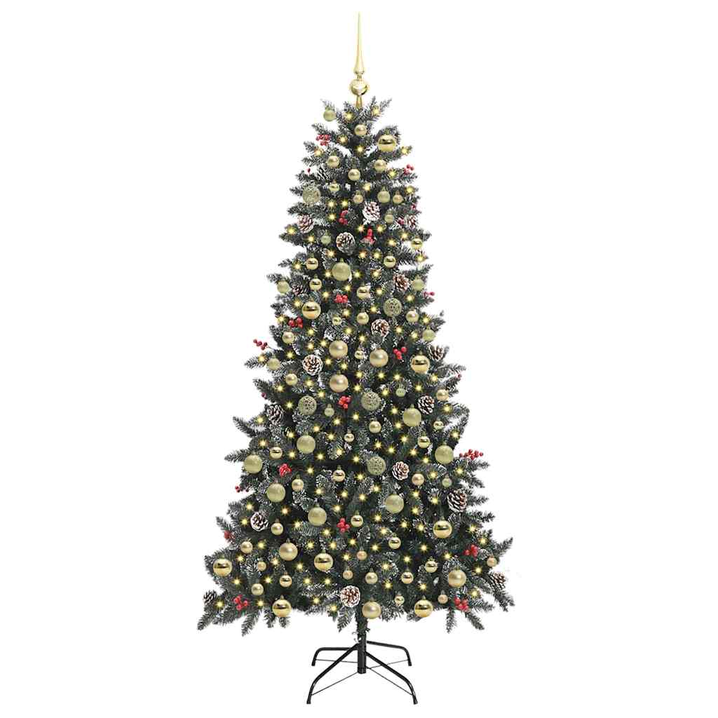 Artificial Christmas Tree with Stand Green 114 x 114 x 210 cm