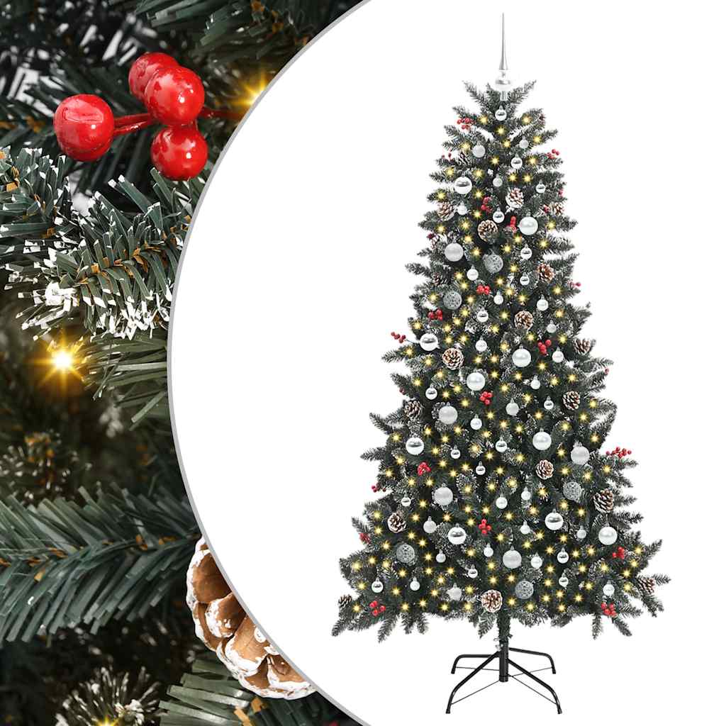 Artificial Christmas Tree with Stand Green 114 x 114 x 210 cm
