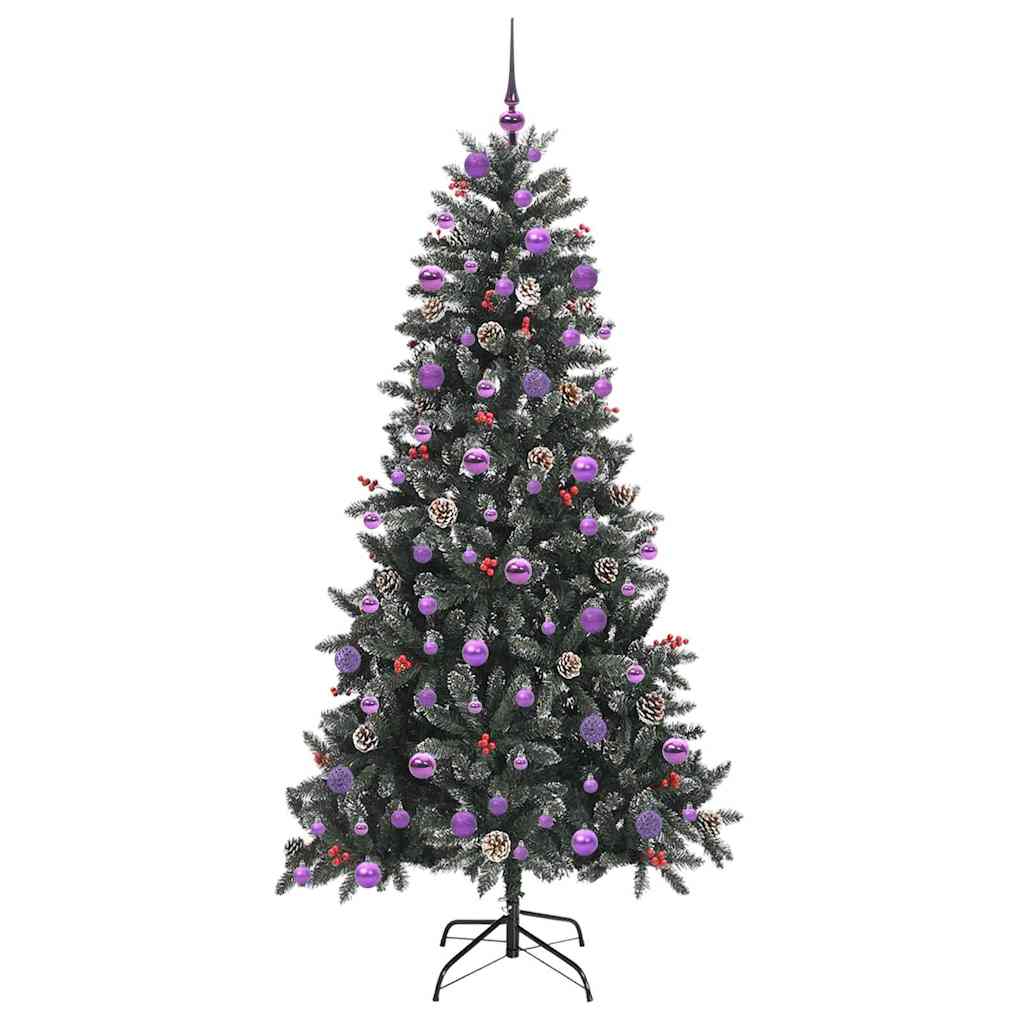 Artificial Christmas Tree with Stand Green 114 x 114 x 210 cm