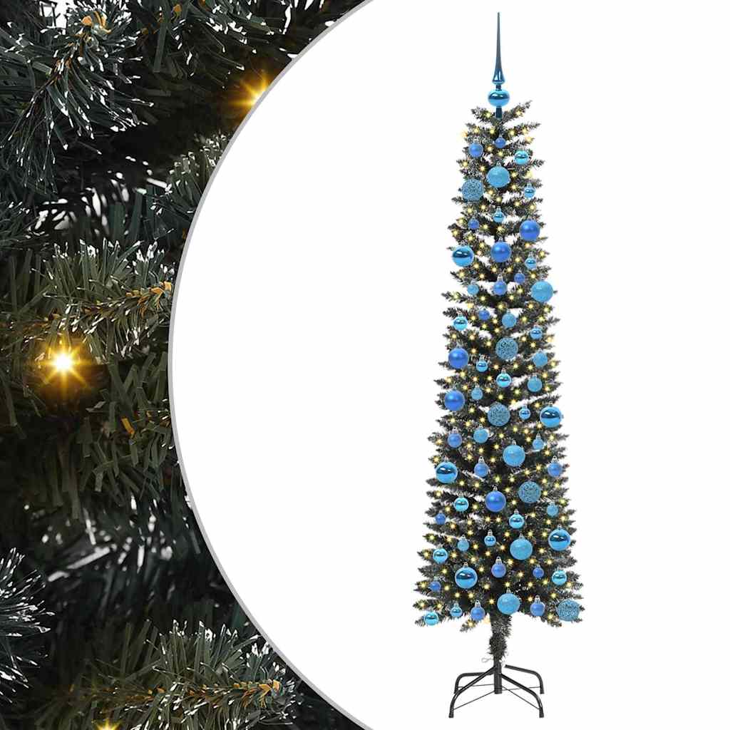 Artificial Christmas Tree with 300 LEDs with Stand Green 180 cm
