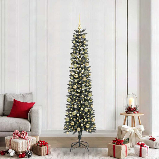Artificial Christmas Tree with 300 LEDs Green 58 x 58 x 210 cm