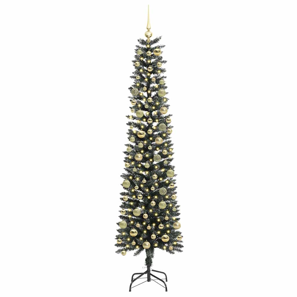 Artificial Christmas Tree with 300 LEDs Green 58 x 58 x 210 cm